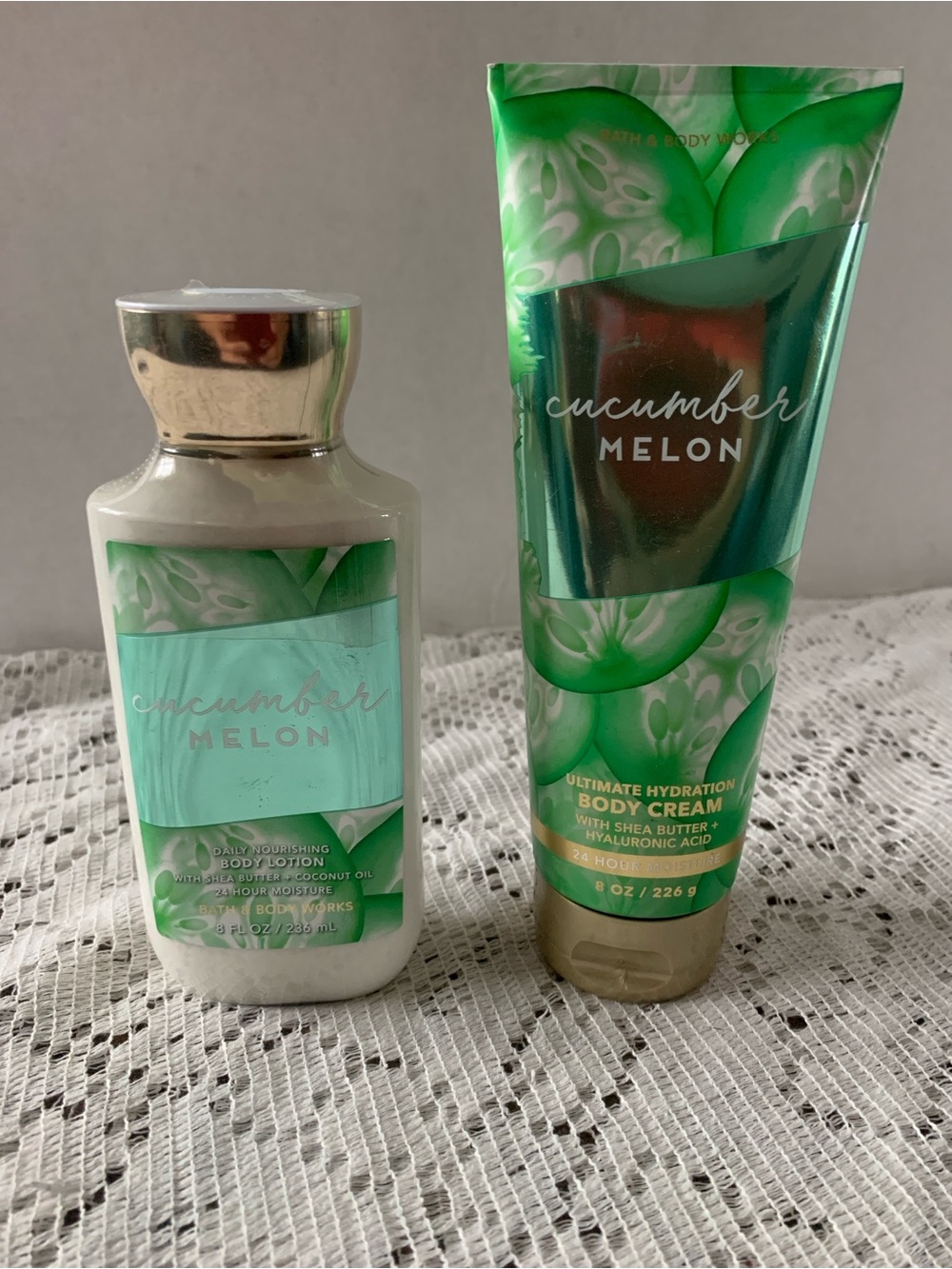 Bath & Body Works Cucumber Melon Body Lotion & Body Cream - Green